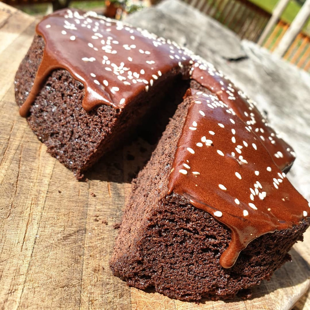 Chocolate Olive Oil &amp; Sesame Cake