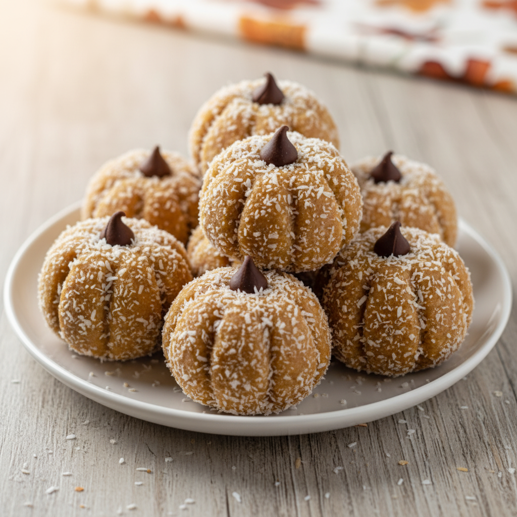 Salted Caramel Protein Pumpkin Balls 🎃