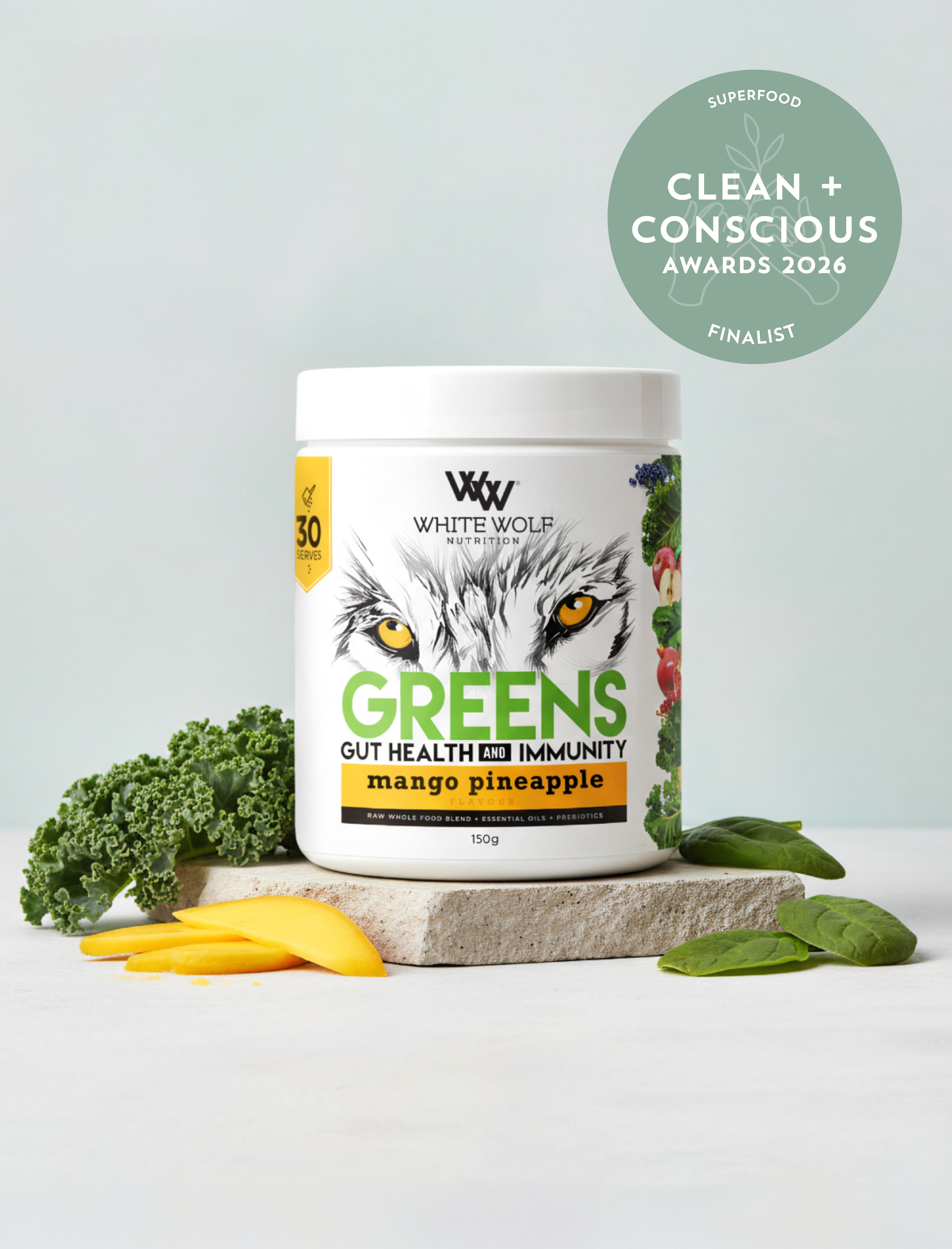 Greens Gut Health & Immunity: Mango Pineapple