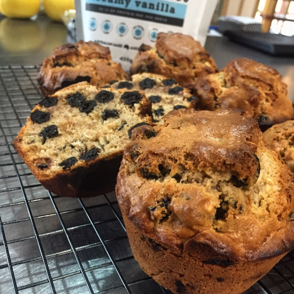 Vanilla Blueberry Muffins