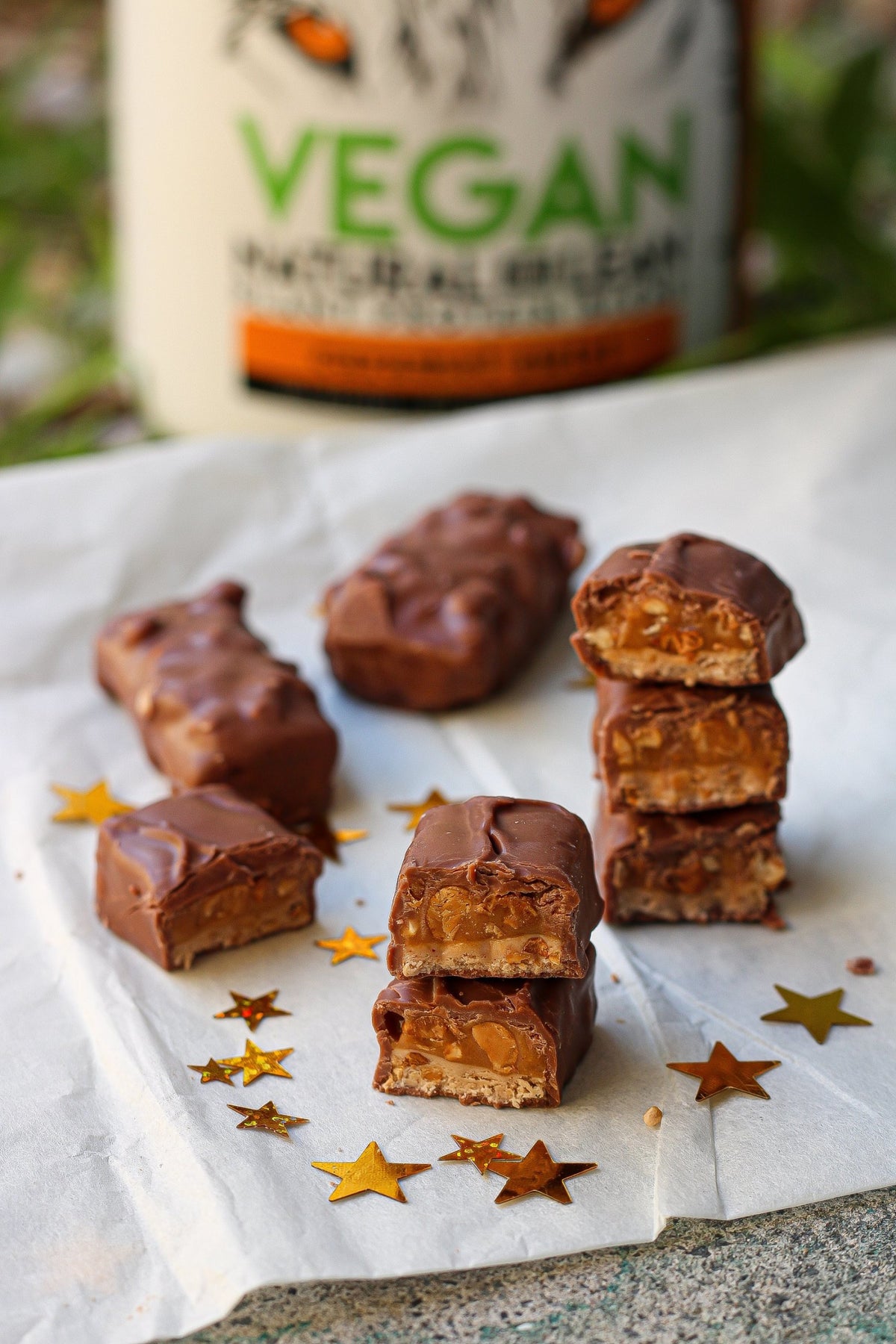 Vegan "Snickers" Bar - Choc Caramel Peanut Butter Bar