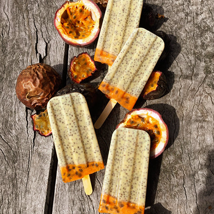 Vanilla passion protein pops