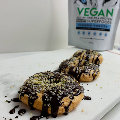 Vanilla Vegan Protein Donuts