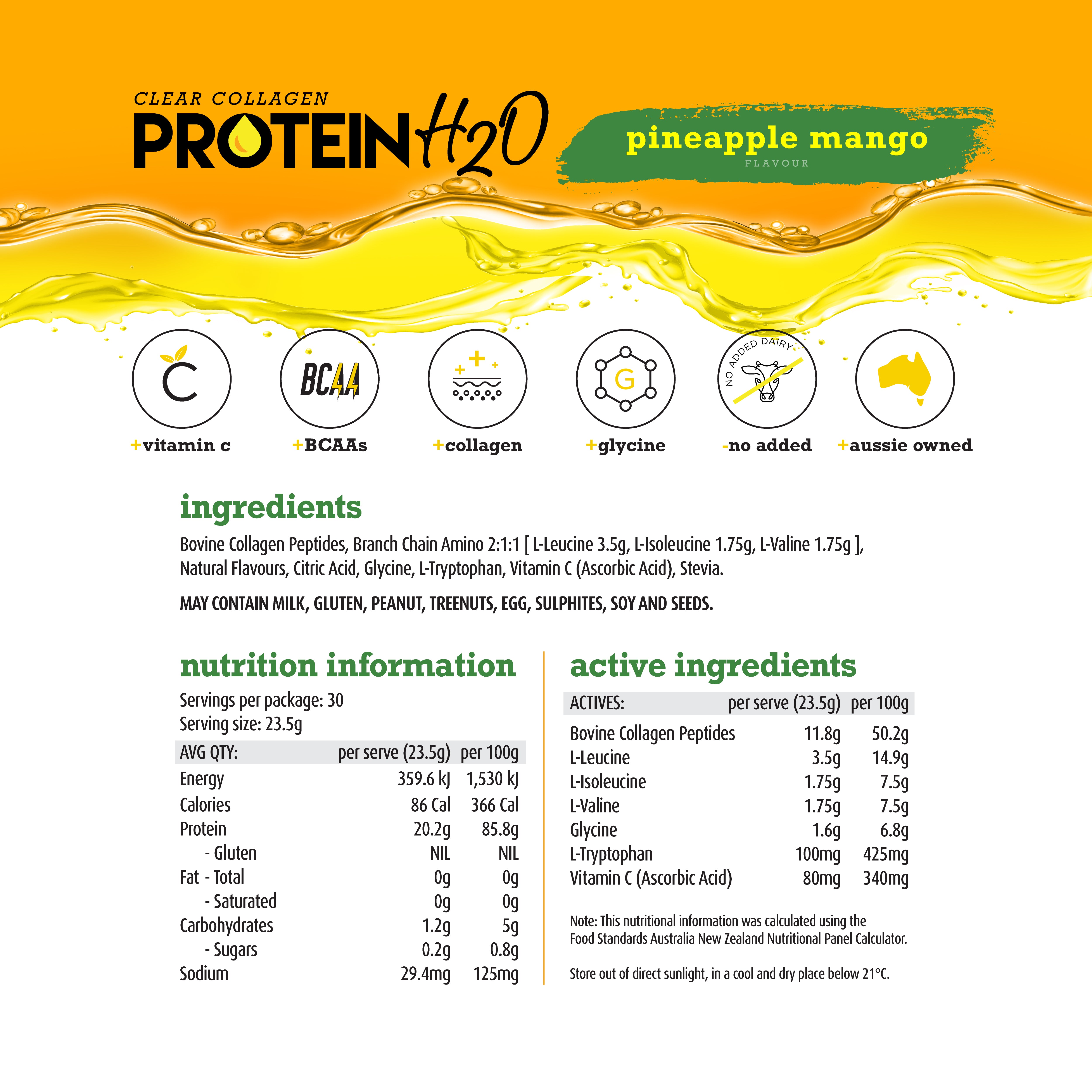 Clear Collagen Protein Water