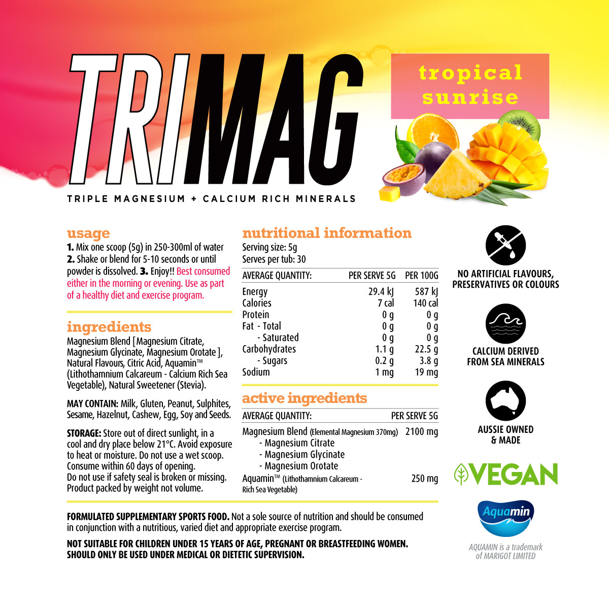 TriMag: Triple Magnesium + Calcium Mineral Blend