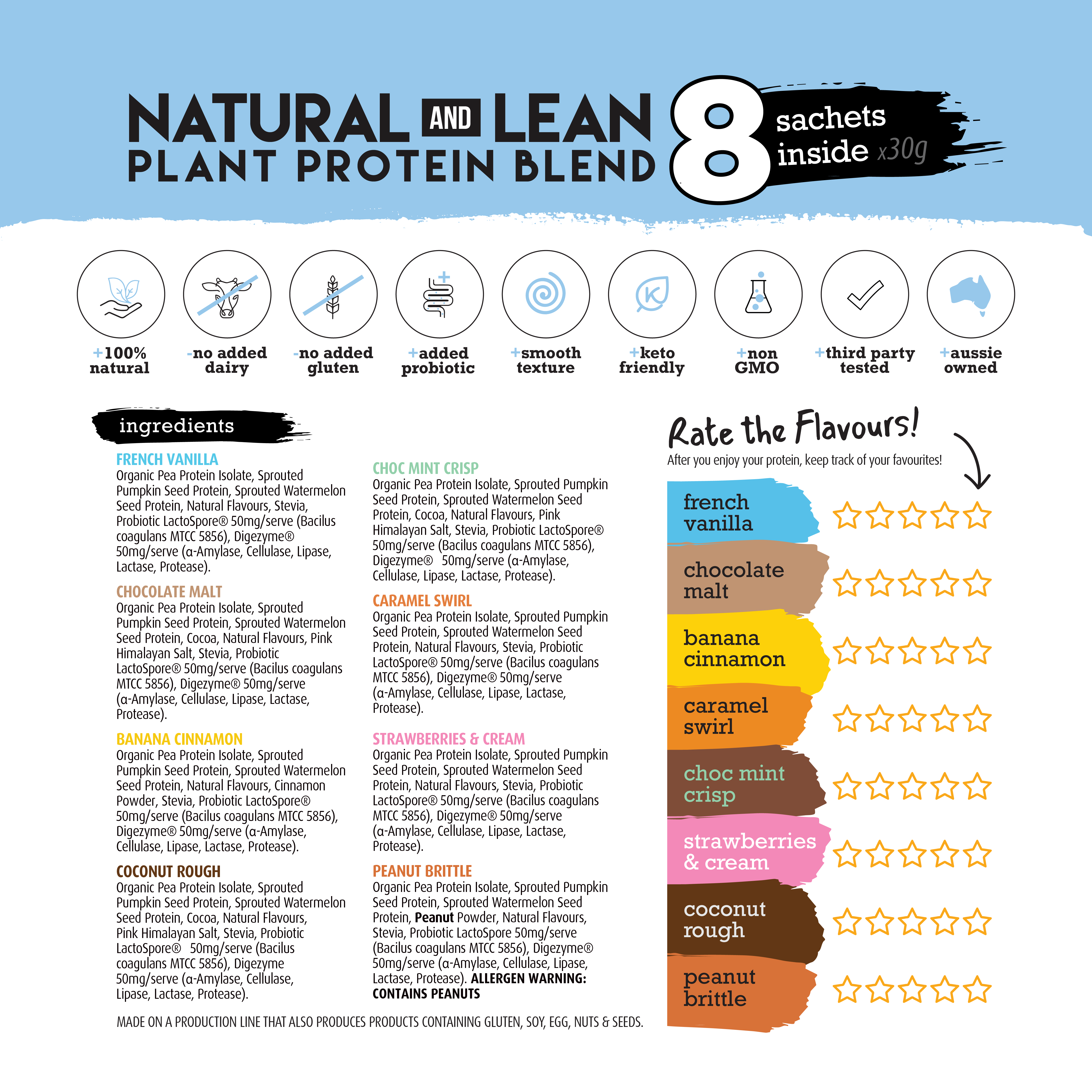 Natural & Lean Plant Protein - Sample Pack