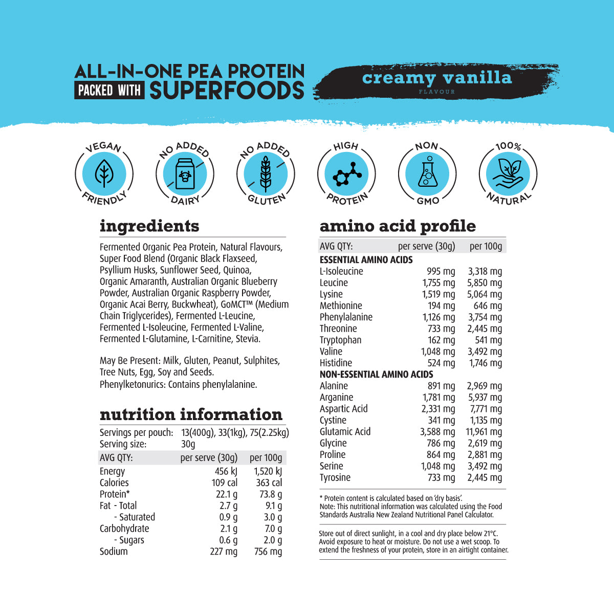 All-In-One Pea Protein with Superfoods