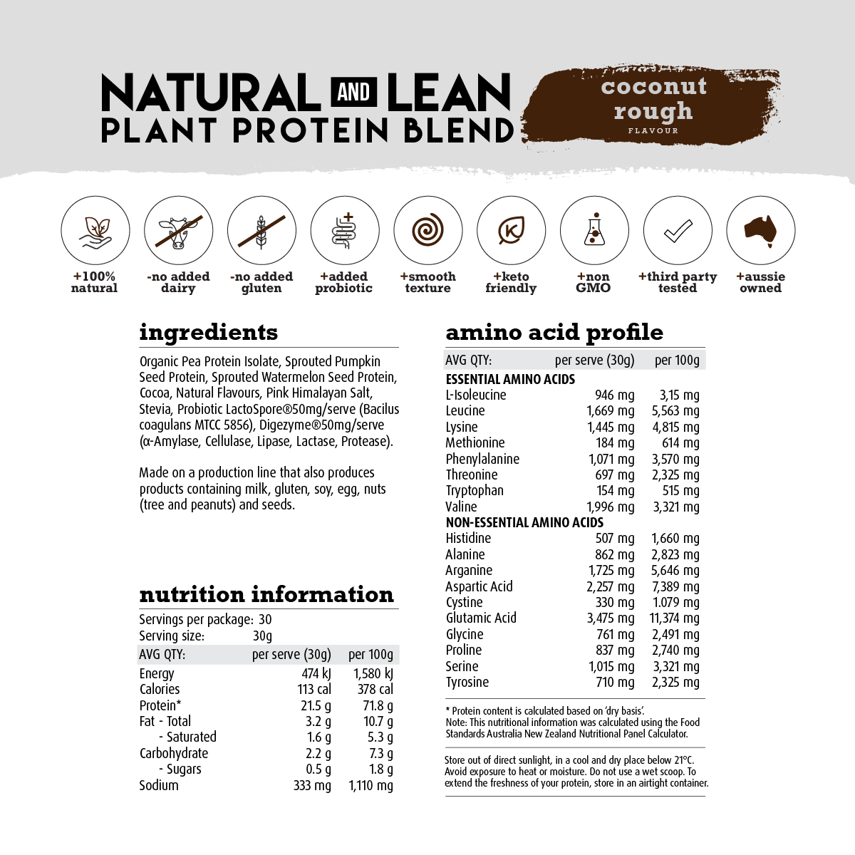 Natural & Lean Plant Protein