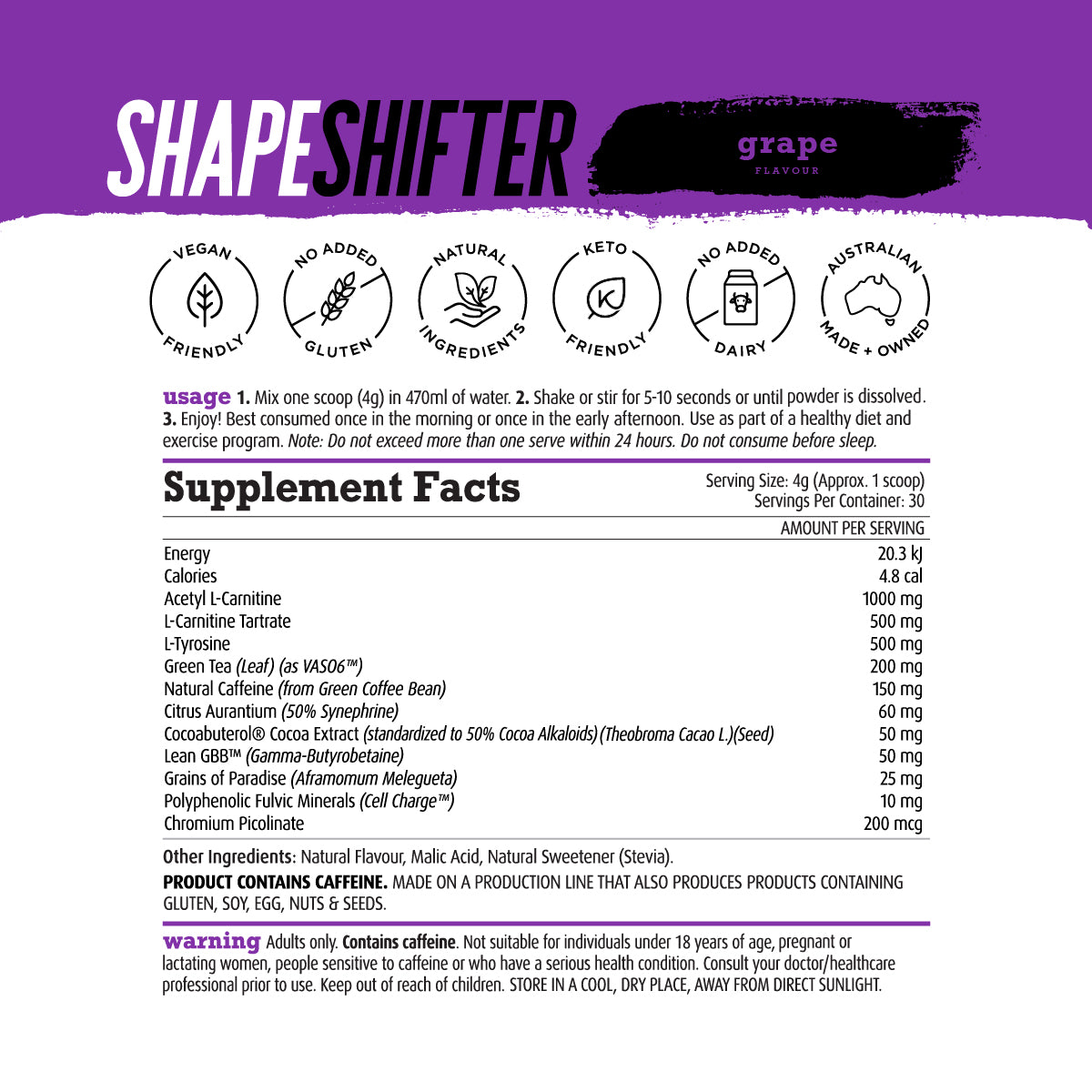 Shape Shifter - Fat Burner