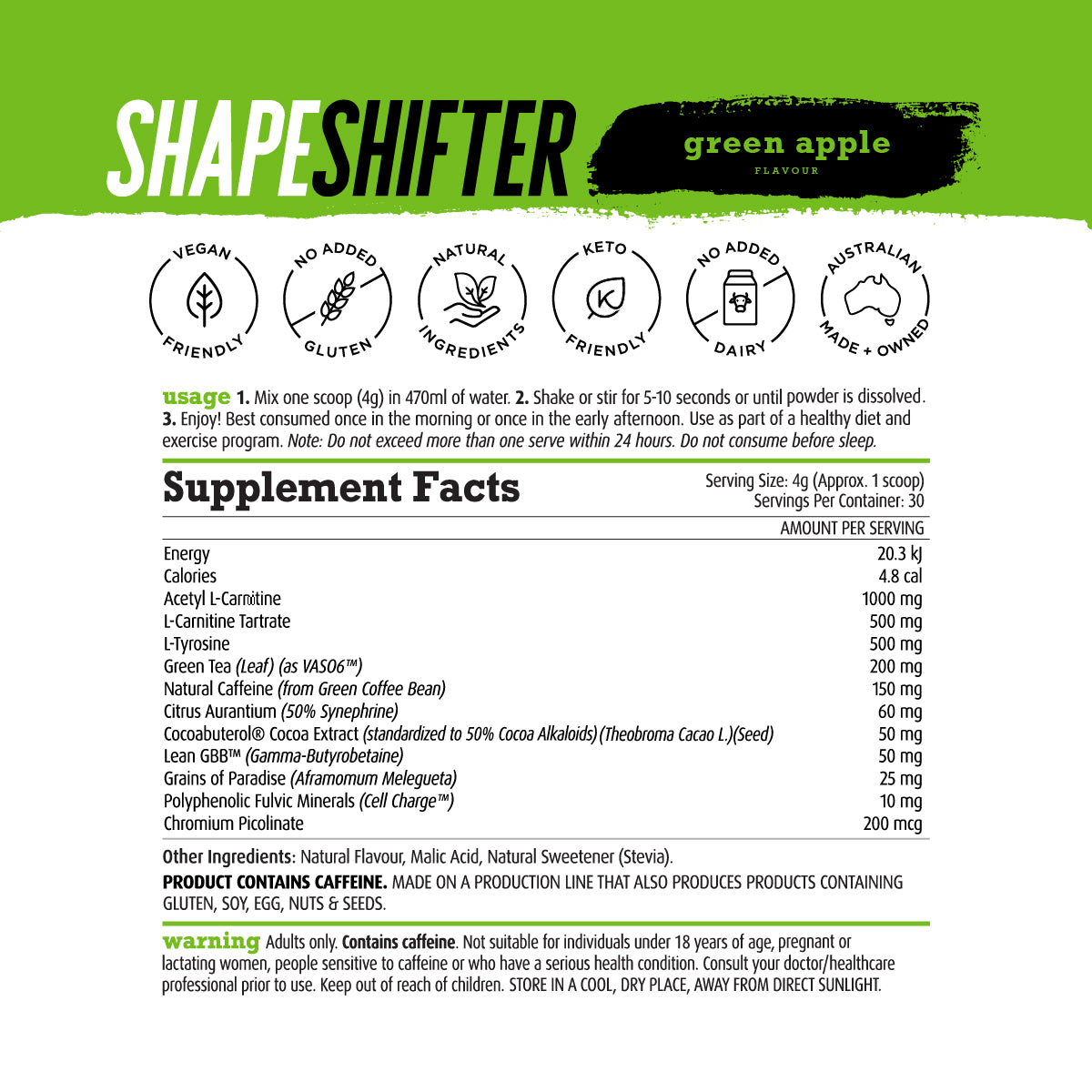 Shape Shifter - Fat Burner