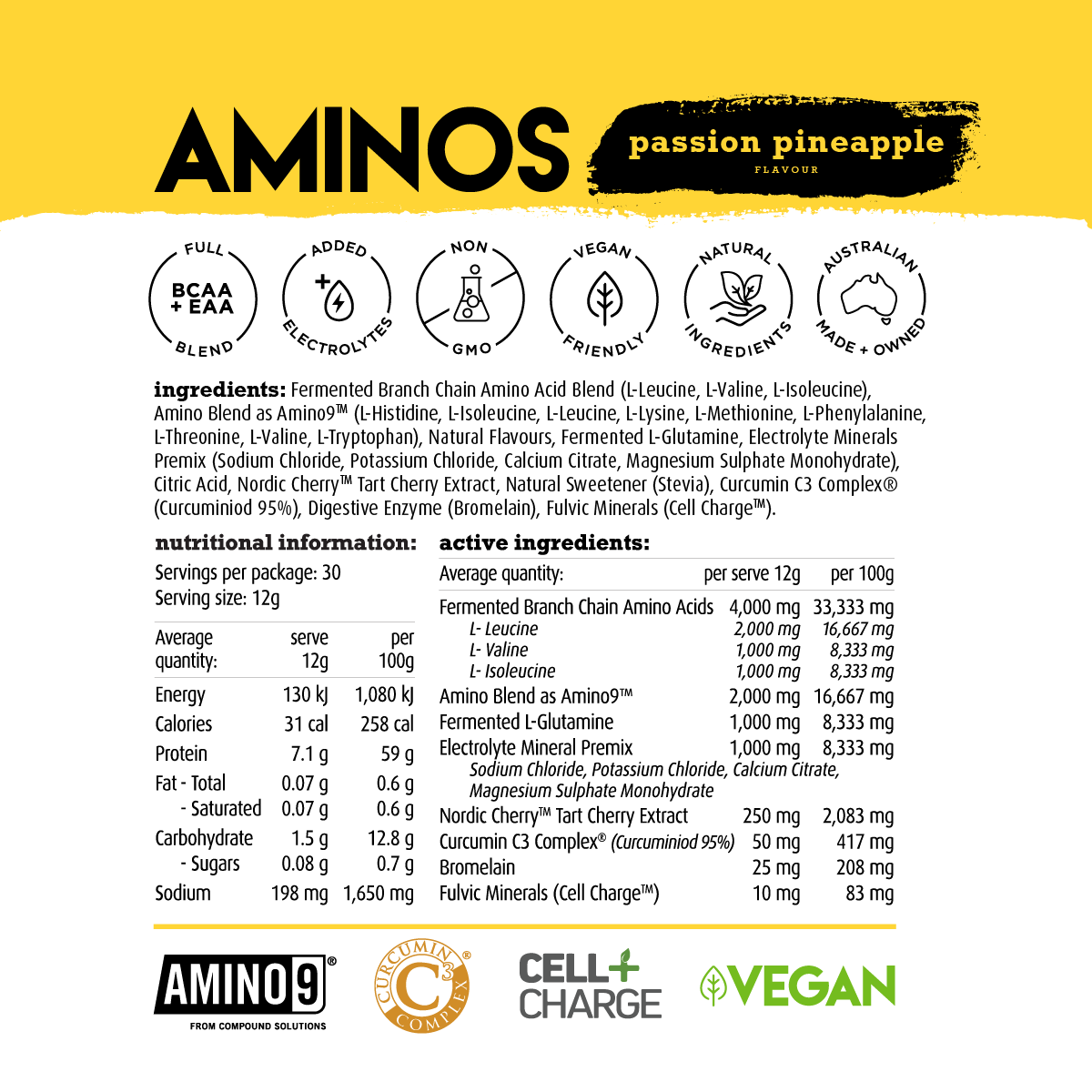 Essential Aminos + Electrolytes