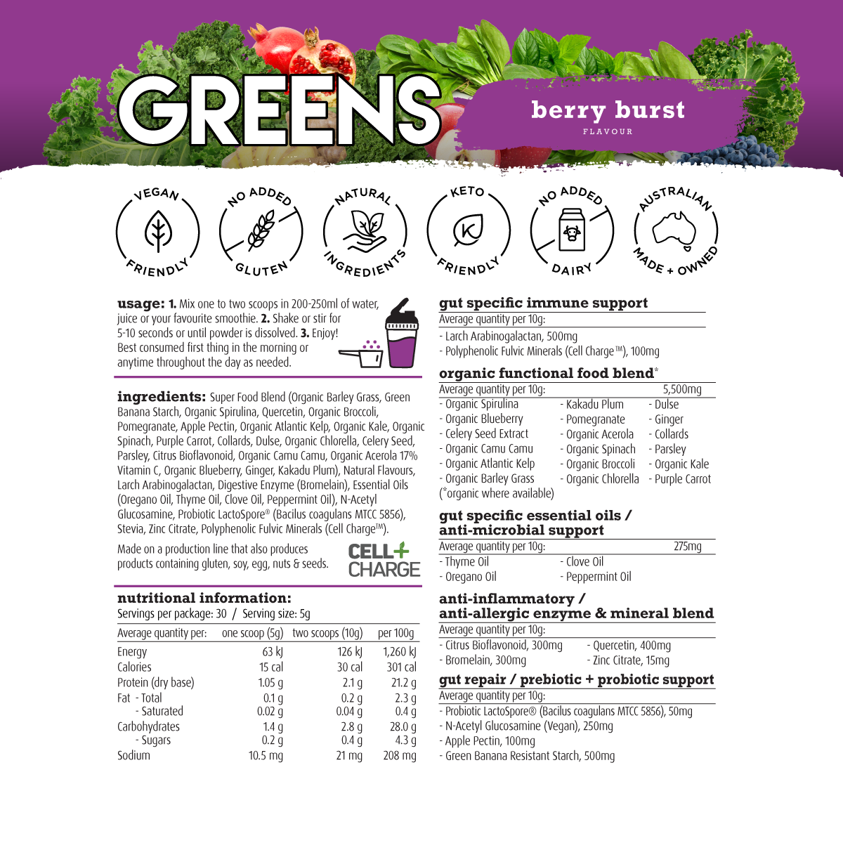 Greens Gut Health & Immunity